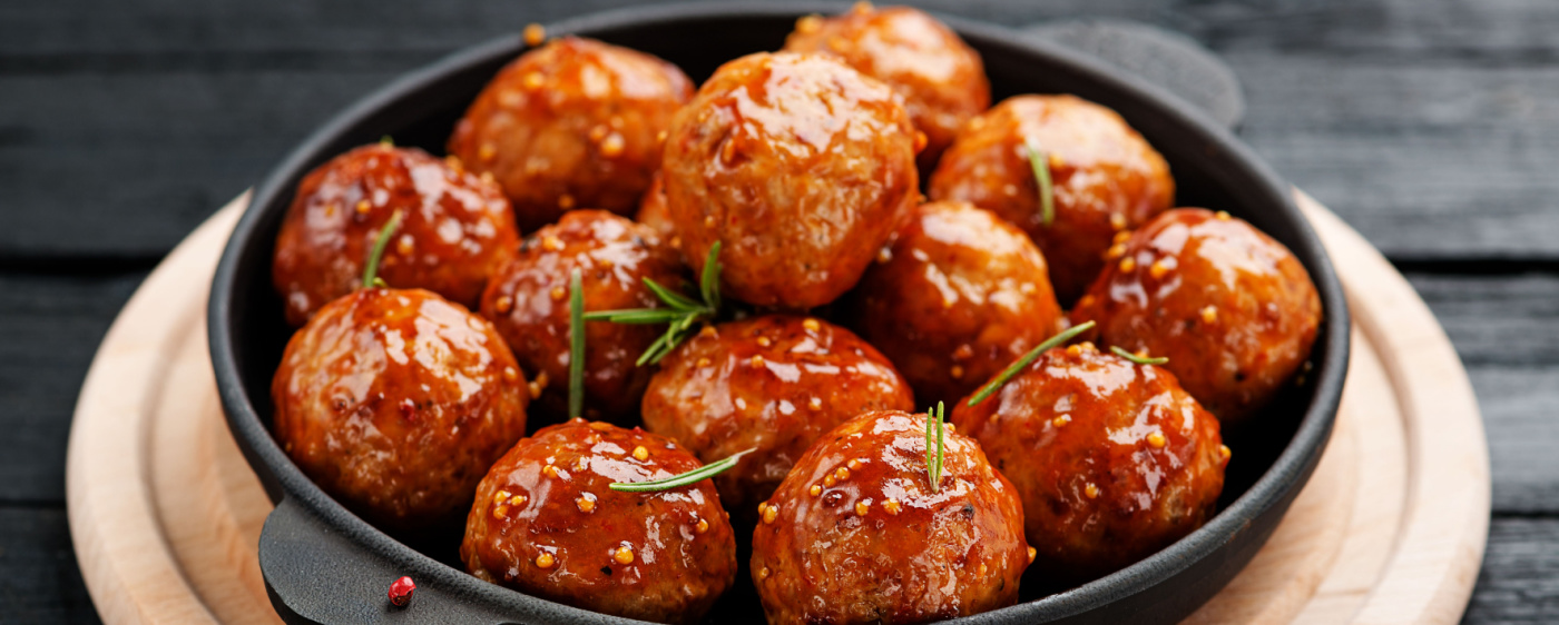 Cocktail Meatballs in a bowl