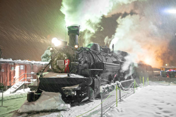 polar express - polar express train stock pictures, royalty-free photos & images