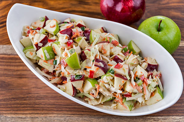 Apple Coleslaw in a bowl.