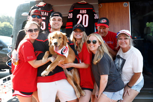 Fans tailgate prior to Game Seven of the Second Round of the 2022 Stanley Cup Playoffs between the Carolina Hurricanes and the New York Rangers at... Fall Activities