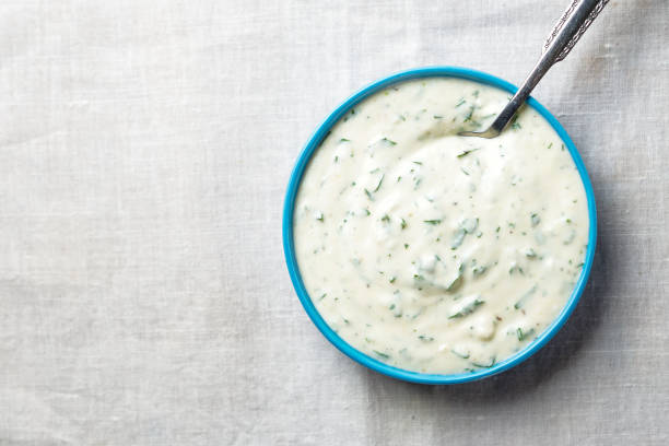 ranch dressing - ranch dressing bowl stock pictures, royalty-free photos & images