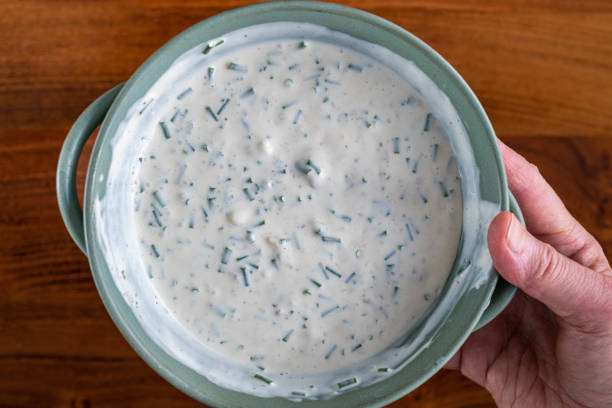 blue cheese dressing - bleu cheese dressing stock pictures, royalty-free photos & images